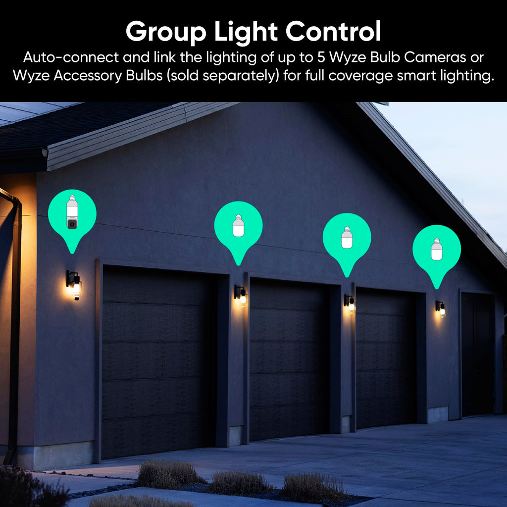 2K HD Smart Light Bulb Security Camera A396