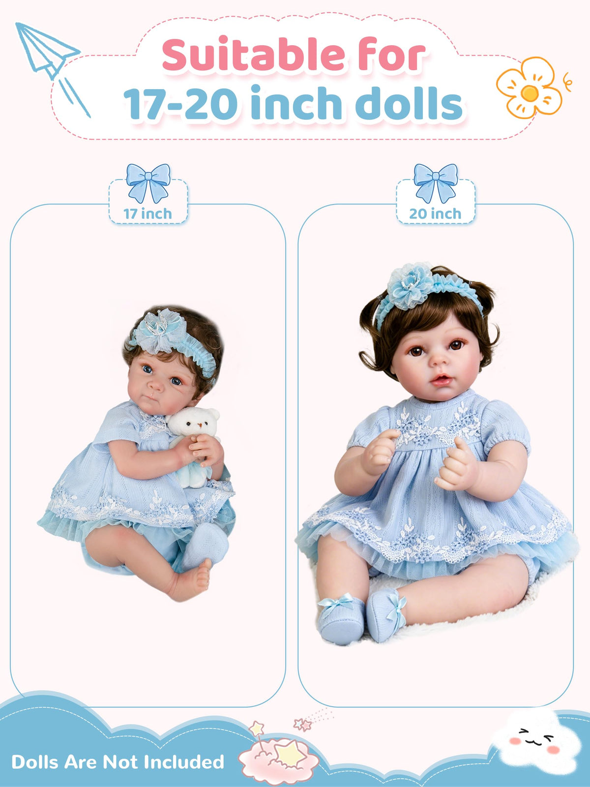 Blue Baby Doll Clothes 17-20 Inches H65302