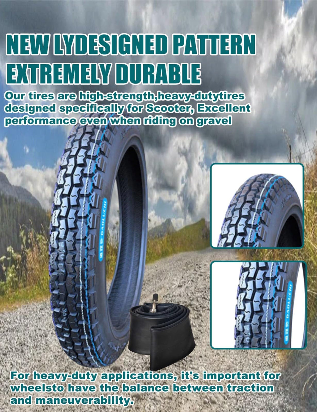 3.00-17 Off Road Motorcycle Tire and Inner Tube P348