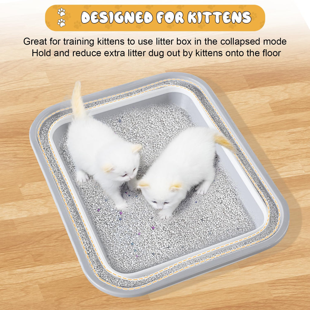 Collapsible Open Cat Litter Box N517408