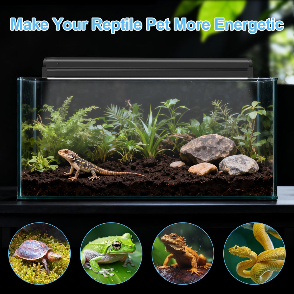 8W 10.0 UVB Reptile Light Fixture Combo Kit 12inch Y80573
