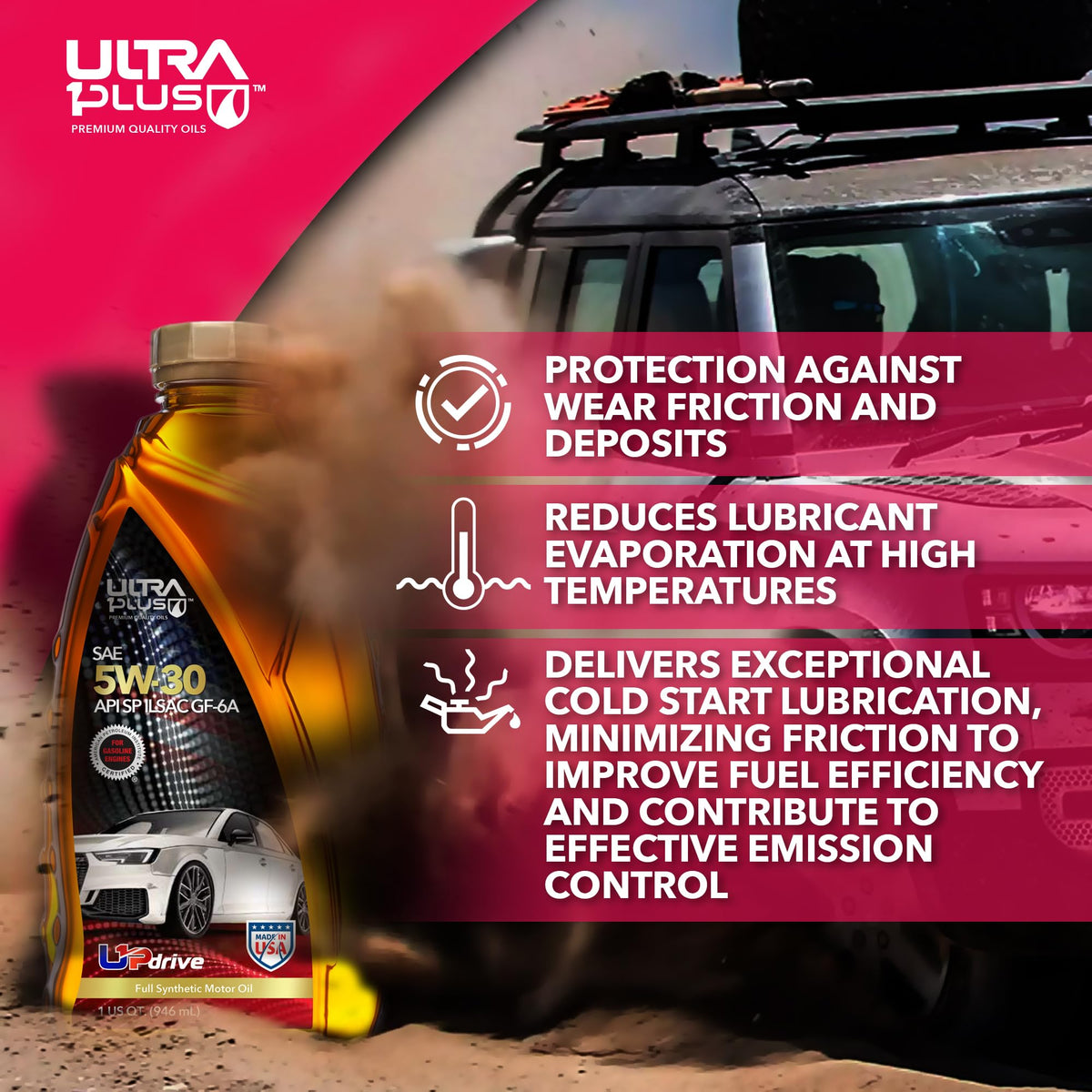 5W-30 Full Synthetic Motor Oil 5 Quart N480