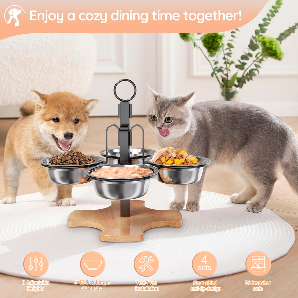 Elevated Cat Bowls with Stand A691