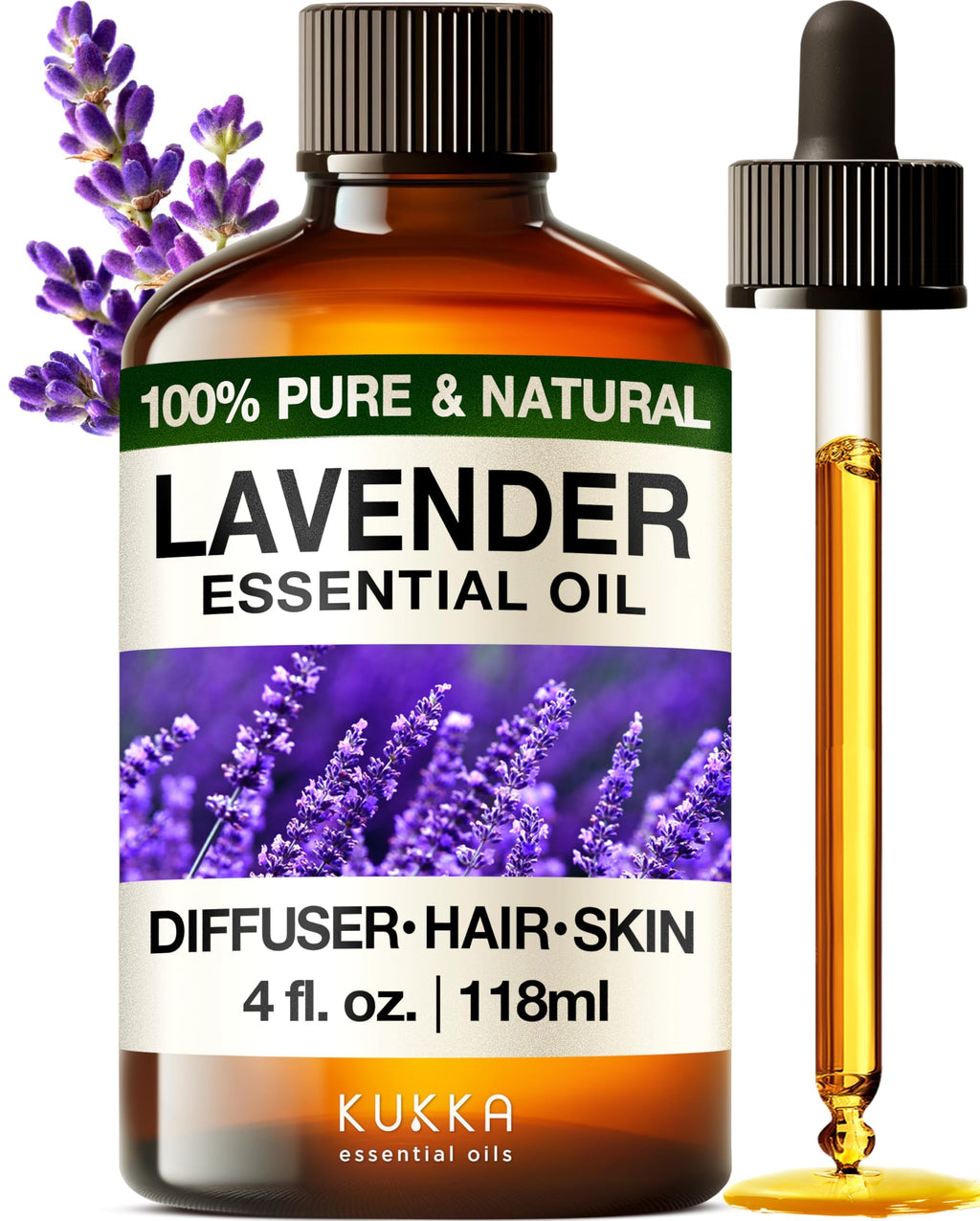 Lavender & Tea Tree Essential Oil Set 2x4 fl oz E482