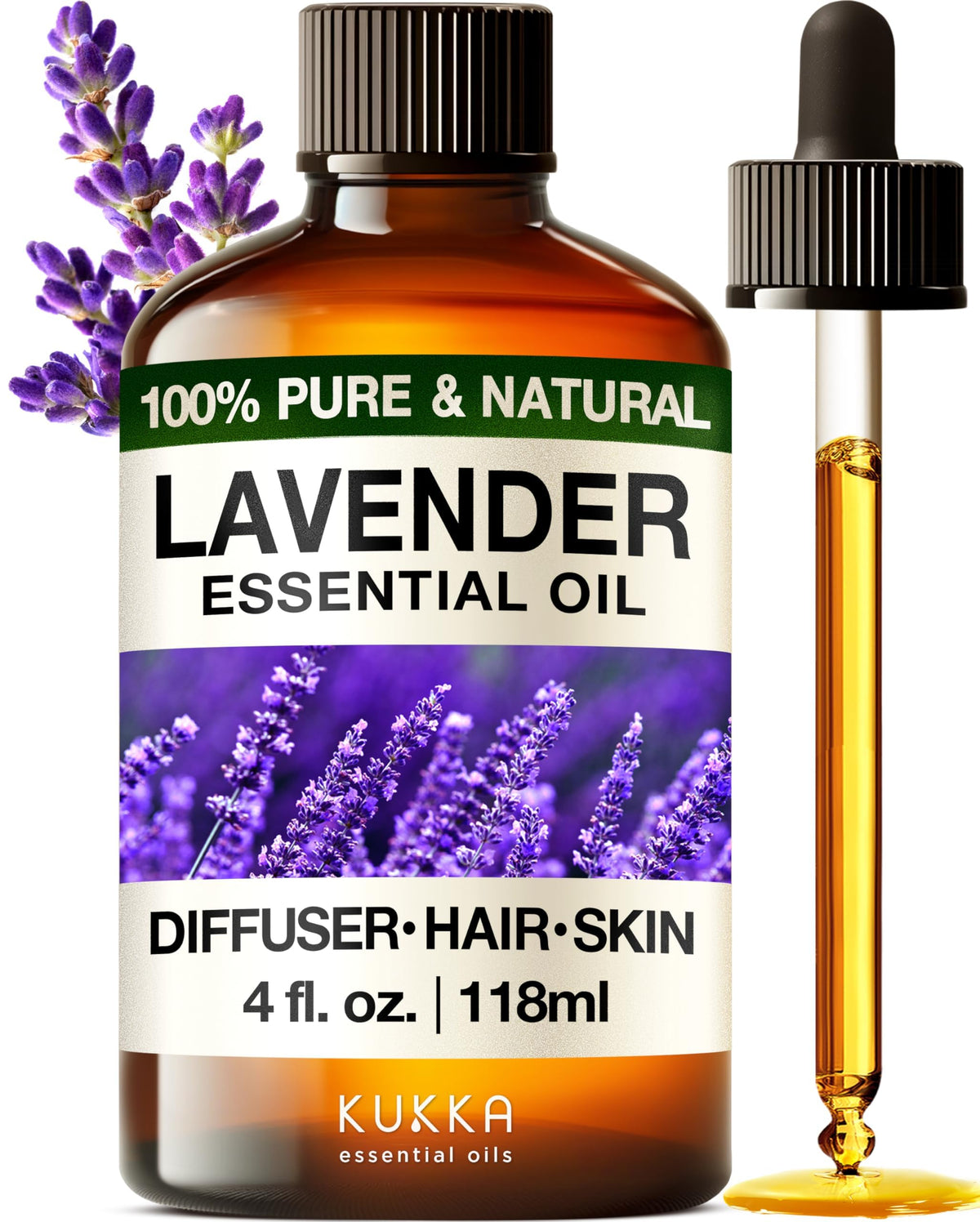 Lavender & Tea Tree Essential Oil Set 2x4 fl oz E482