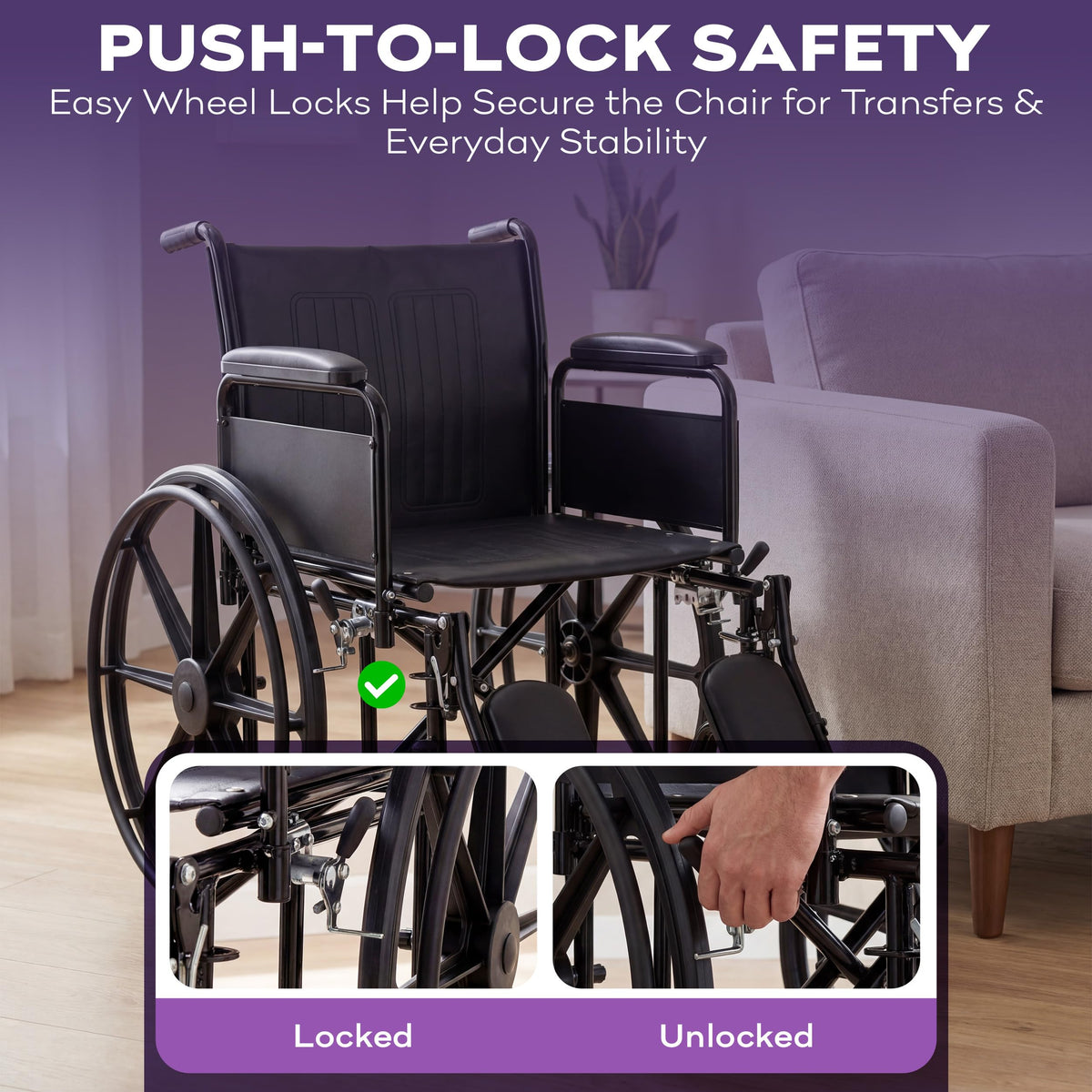 Heavy Duty Bariatric Wheelchair 700lb 30” Seat Width Y167482