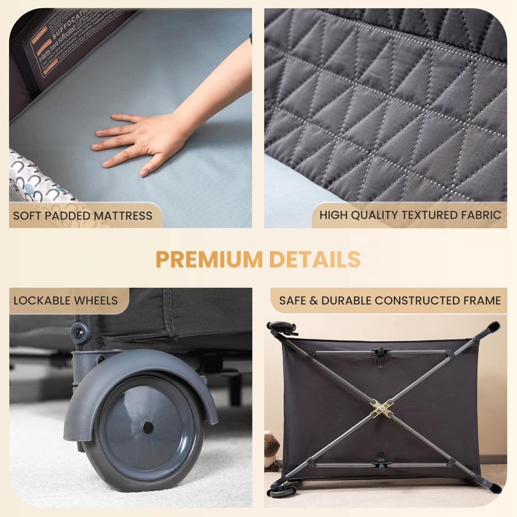 5 in 1 Foldable Baby Crib Playpen V7981