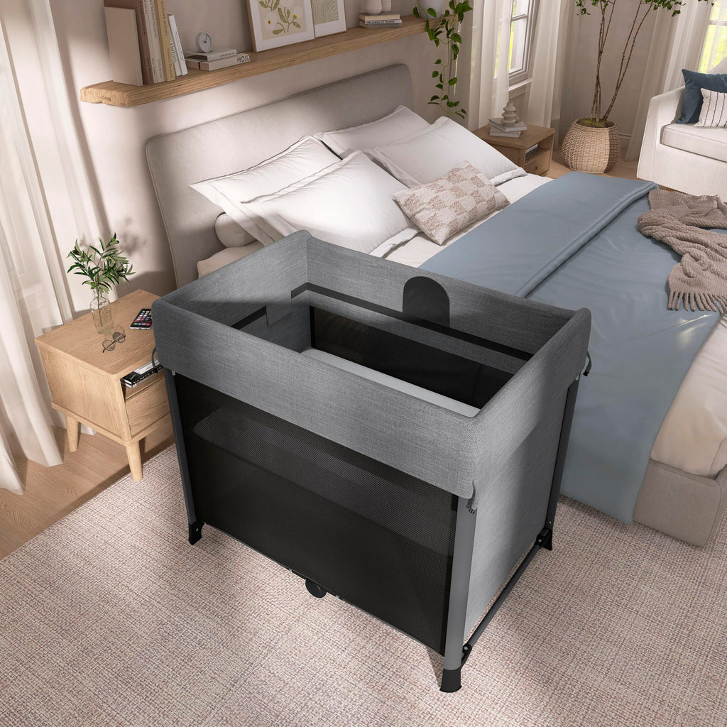 Portable Playard with Instant Fold and Bassinet, Grey W177640