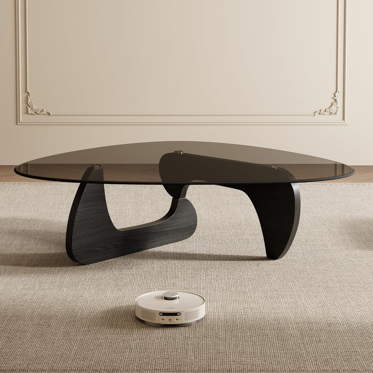 Mid Century Modern Triangle Coffee Table V8627